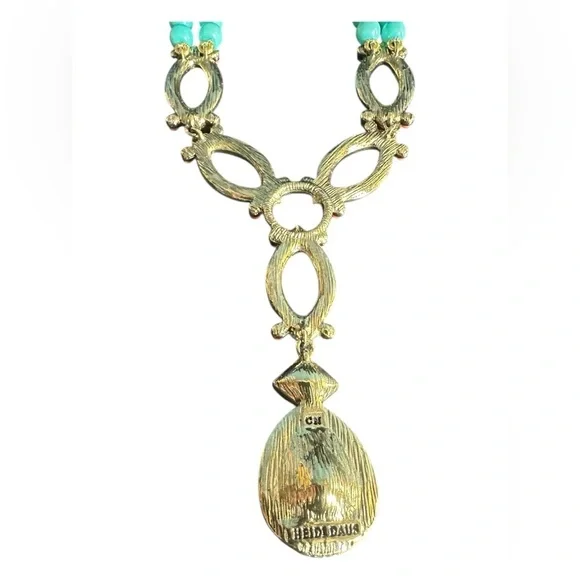 Heidi Daus Coral and Torq Necklace in Excellent condition - Picture 6 of 16